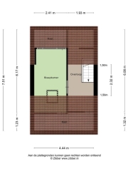 Plattegrond Deken Sandersstraat 11 TILBURG