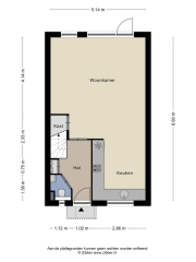 Plattegrond De Gasperisingel 7 EDE