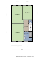 Plattegrond Juan Grisstraat 38 ALMERE