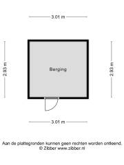 Plattegrond Tenerifestraat 28 ALMERE