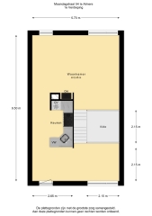 Plattegrond Maandagstraat 54 ALMERE