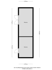 Plattegrond Rengersweg 86 B OENTSJERK