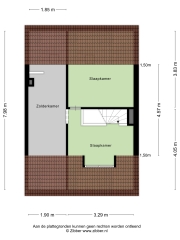 Plattegrond Rechthuisstraat 44 HAARLEM