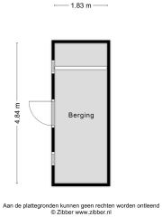 Plattegrond Rechthuisstraat 44 HAARLEM