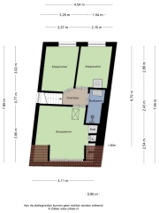 Plattegrond Nieuwstraat 123 ALMELO