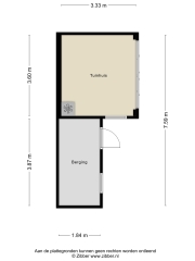 Plattegrond van Galenstraat 23 HAAKSBERGEN