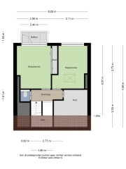 Plattegrond Voortsweg 303 ENSCHEDE