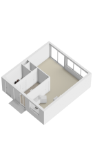 Plattegrond Chet Bakerstraat 16 AMSTERDAM