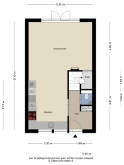 Plattegrond Erasmuslaan 3 F HAARLEM