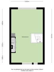 Plattegrond Erasmuslaan 3 F HAARLEM