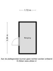 Plattegrond Erasmuslaan 3 F HAARLEM