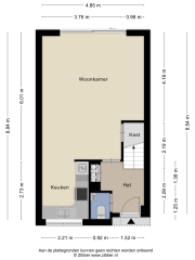 Plattegrond Ida Gerhardtstraat 13 ALMERE