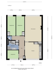 Plattegrond Rietstraat 288 ALMELO