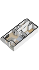 Plattegrond Donkerstraat 14 OOSTERHOUT