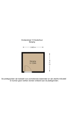 Plattegrond Donkerstraat 14 OOSTERHOUT