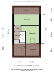 Plattegrond Brander 12 WOERDEN